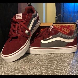 VANS- Filmore Suede Canvas Burgundy/Grey